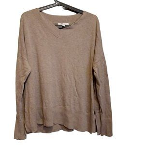 Chelsea28 Cashmere Blend Sweater V Neck Long Sleeve Size L Athleisure Lounge